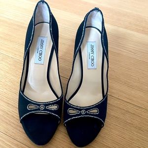 Jimmy Choo Crystal Embellished Pumps
